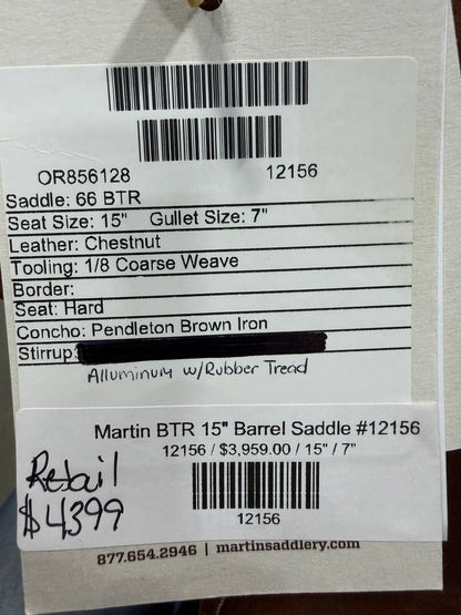 Martin BTR 15" Barrel Saddle #12156