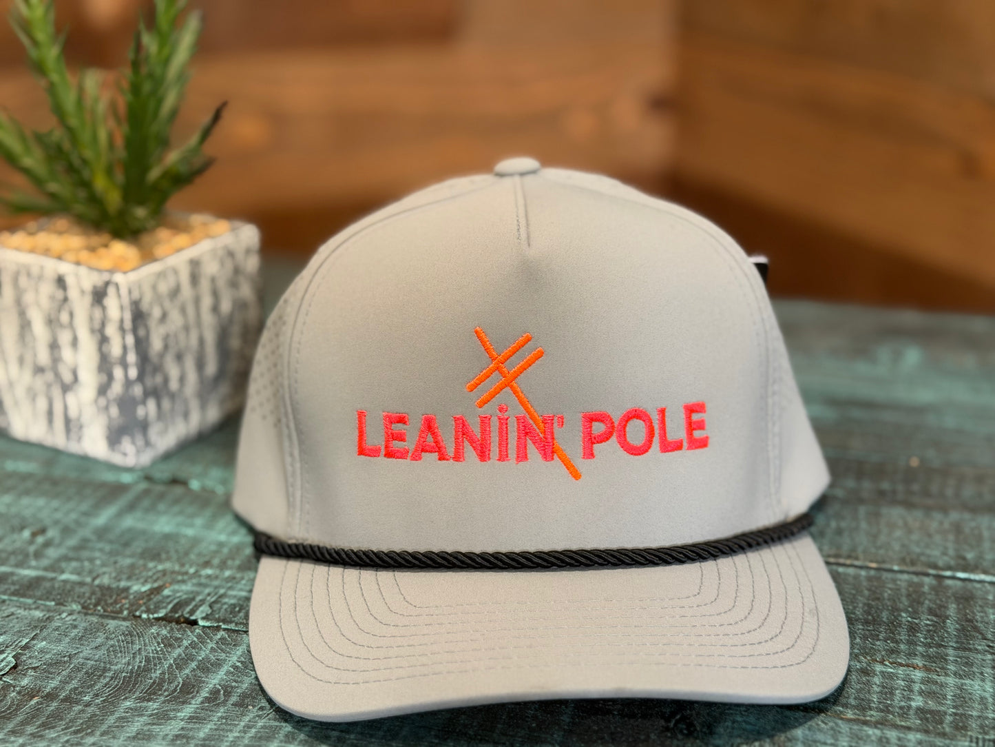 Leanin' Pole Neon Logo Caps