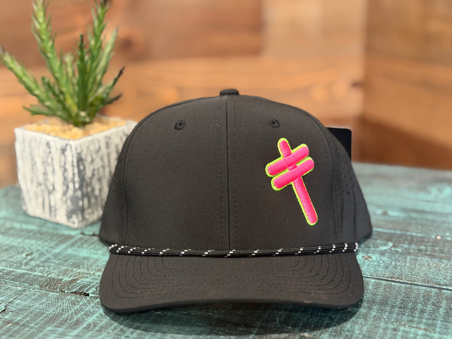Leanin' Pole Neon 3D Puff Caps