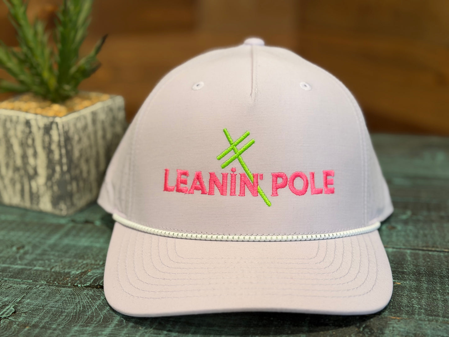 Leanin' Pole Neon Logo Caps