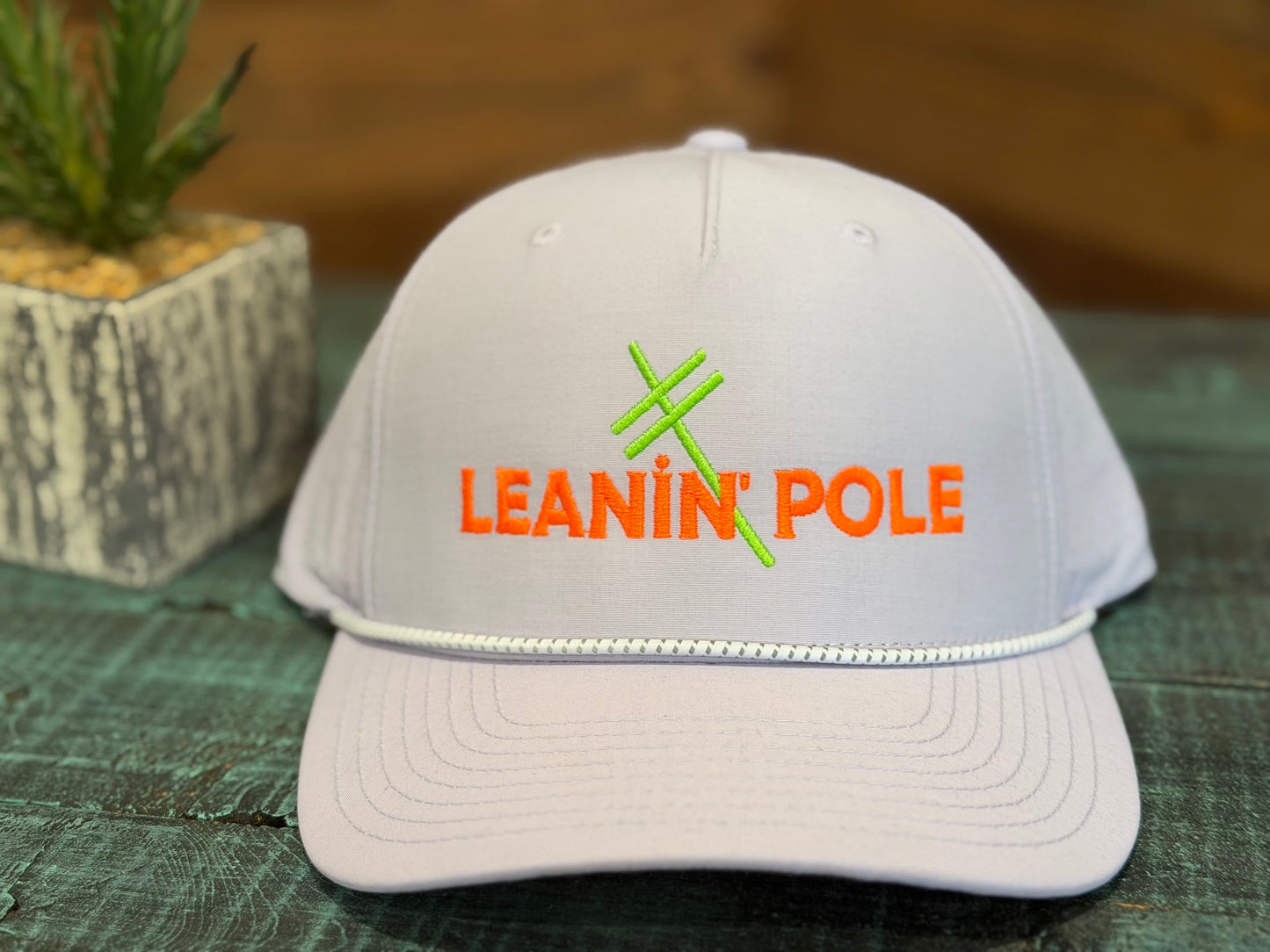 Leanin' Pole Neon Logo Caps