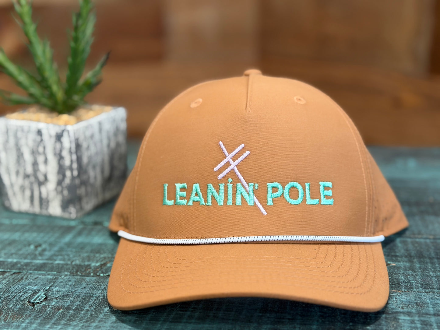 Leanin' Pole Neon Logo Caps