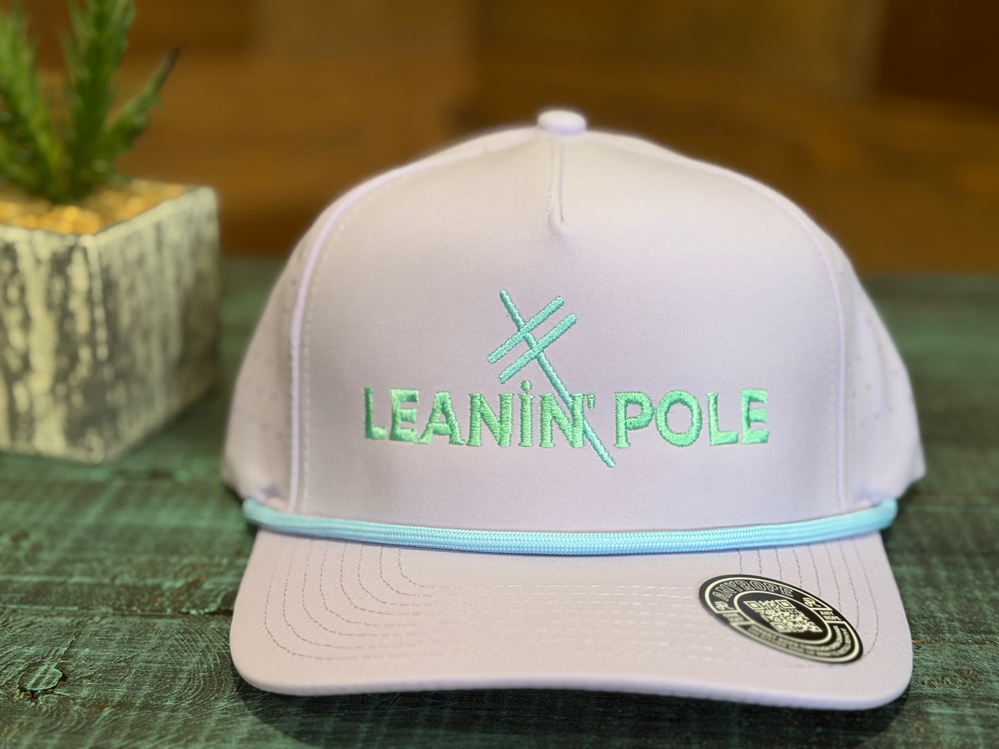 Leanin' Pole Neon Embroidered AnyRope Caps