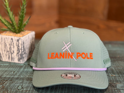 Leanin' Pole Neon Embroidered AnyRope Caps