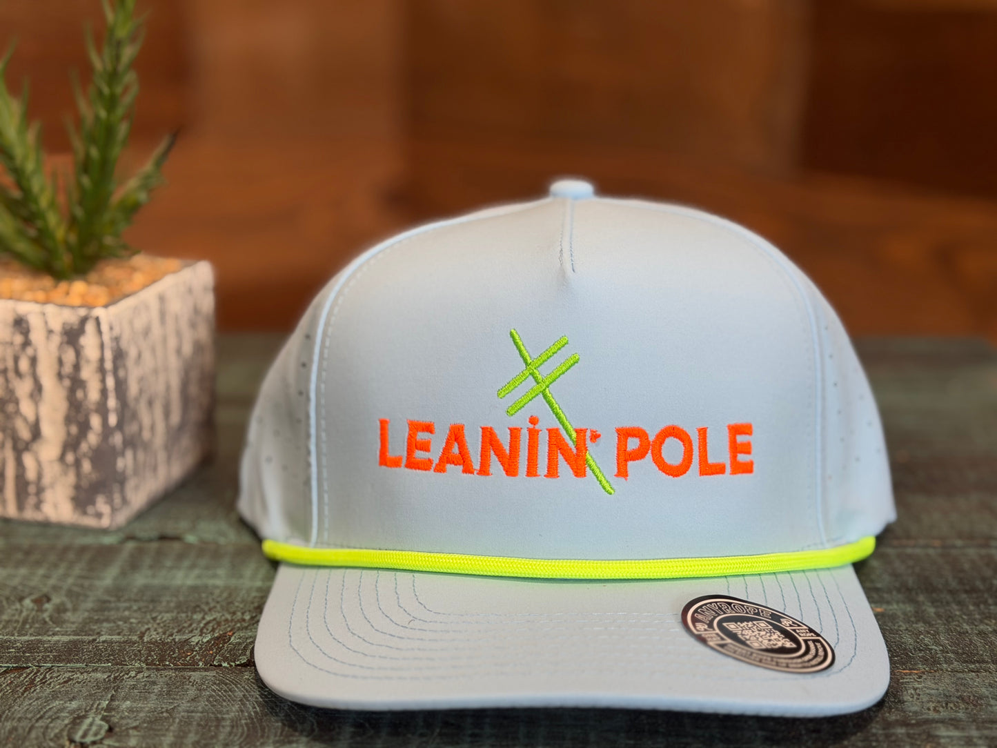 Leanin' Pole Neon Embroidered AnyRope Caps