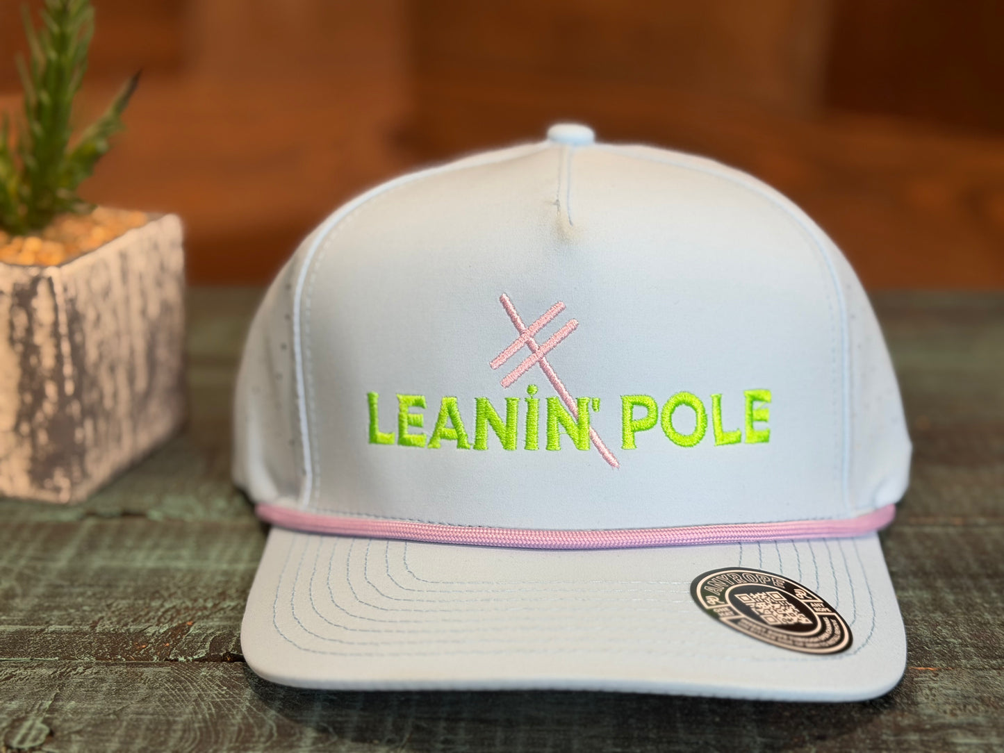 Leanin' Pole Neon Embroidered AnyRope Caps