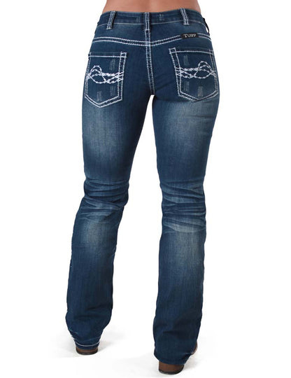 Cowgirl Tuff Women's Edgy Bootcut Jean