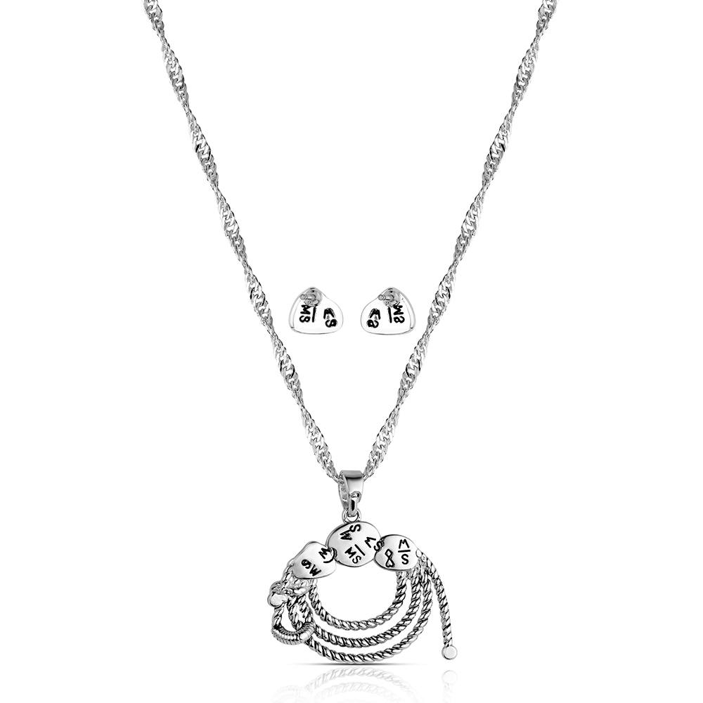 Montana Silversmiths In the Loop Lasso Jewelry Set