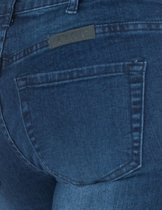 Cowgirl Tuff Women's Just Tuff Dark Medium-Wash Trouser Jean