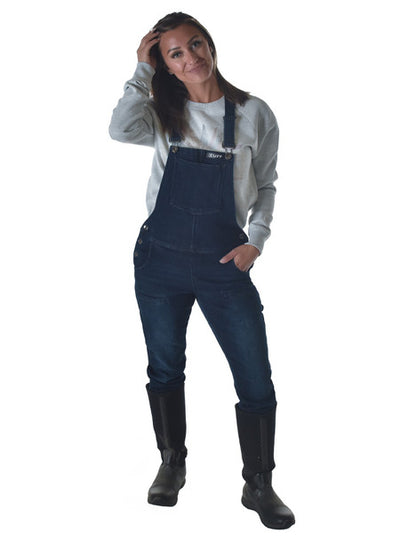 Cowgirl Tuff Women's Winter Tuck In Denim Bibs