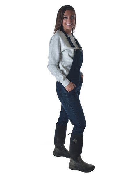 Cowgirl Tuff Women's Winter Tuck In Denim Bibs