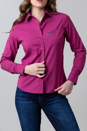 Kimes Ranch Women's Magenta Linville Western Shirt