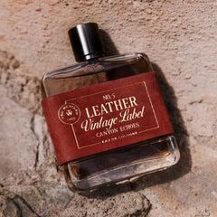 Tru Western Men's No. 5 Leather Vintage Label Cologne - Canyon Echoes
