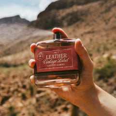 Tru Western Men's No. 5 Leather Vintage Label Cologne - Canyon Echoes