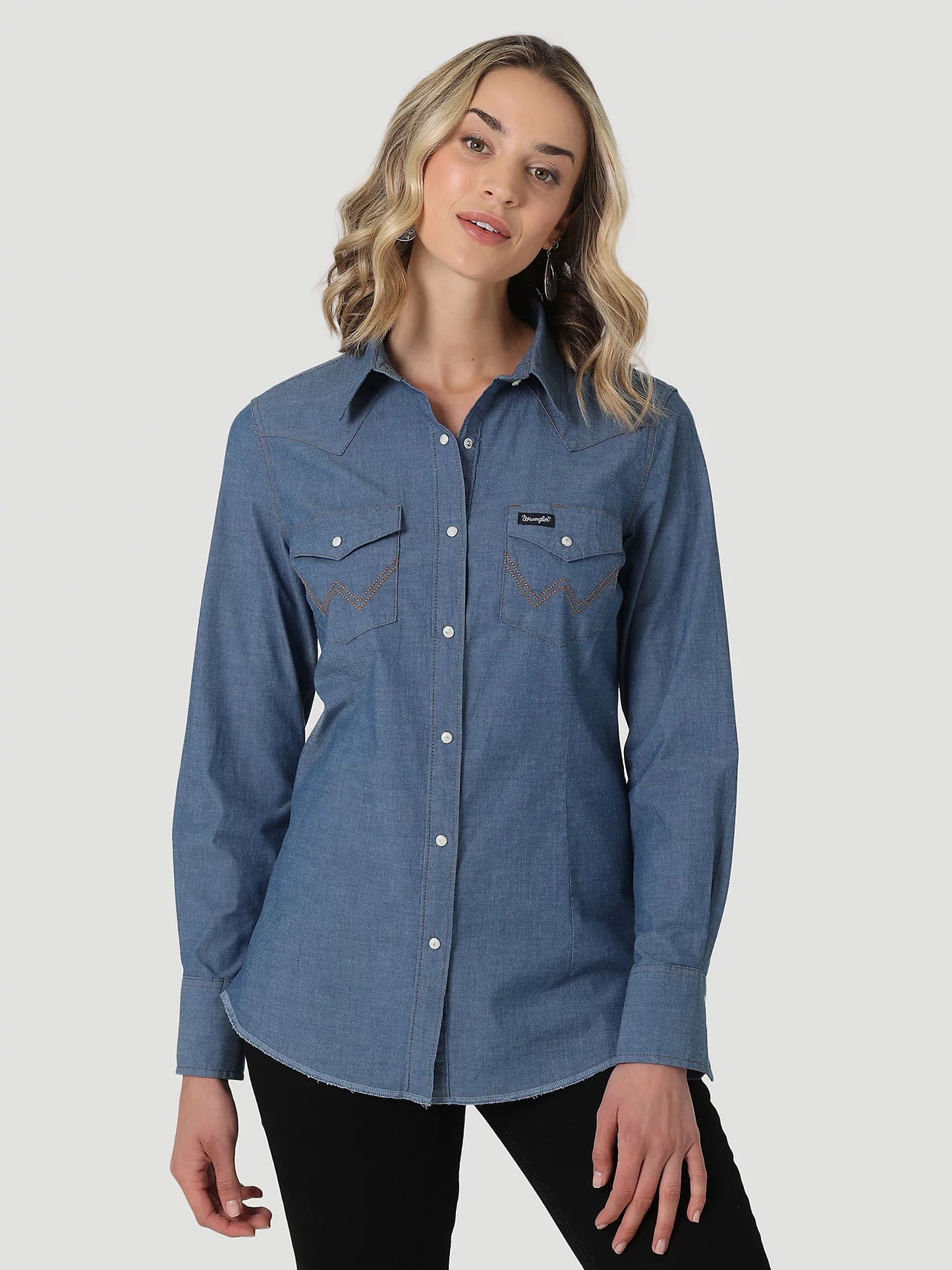 Wrangler Women's Denim Western Shirt