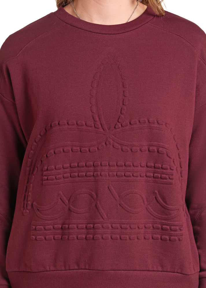 Panhandle Women's Wine Boot Stitch Sweater