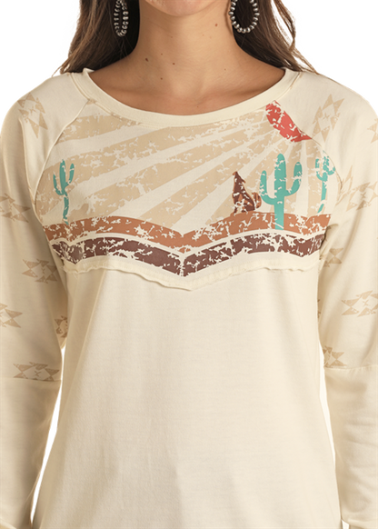 Panhandle Women's Howling at Dusk Long Sleeve T-Shirt