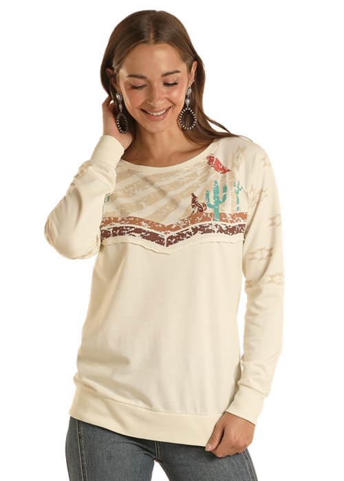 Panhandle Women's Howling at Dusk Long Sleeve T-Shirt