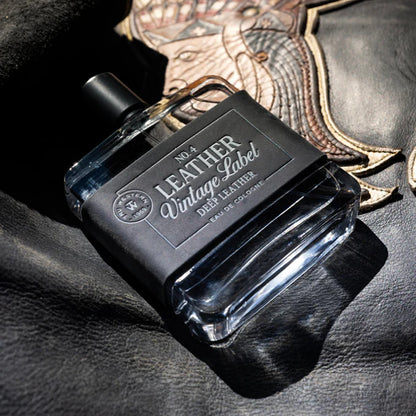 Tru Western Men's No. 4 Leather Vintage Label Cologne