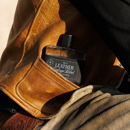 Tru Western Men's No. 4 Leather Vintage Label Cologne