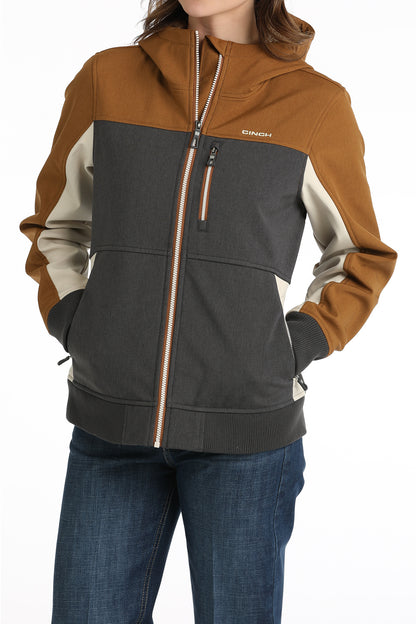 Cinch Women's Golden Brown & Gray Bonded Jacket