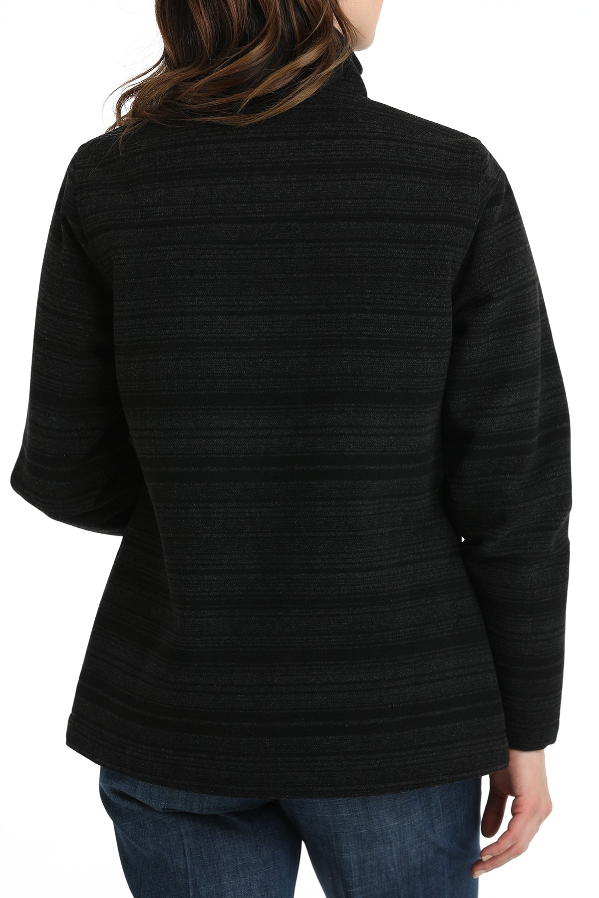 Cruel Women's Black and Charcoal Stripe Jacket