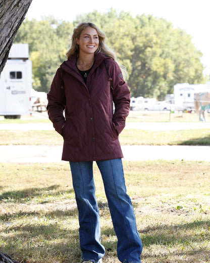 Cinch Women's Purple Quilted Barncoat OW26