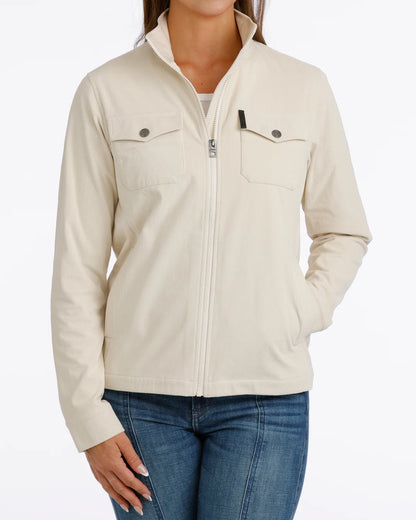 Cinch Women's Cream Corduroy Shirt Jacket