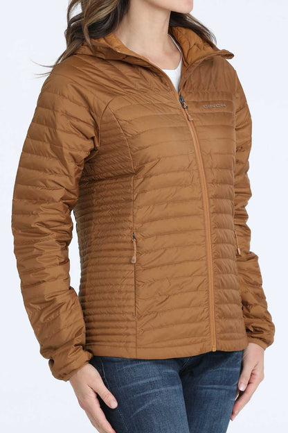 Cinch Women's Brown Puffer Down Jacket