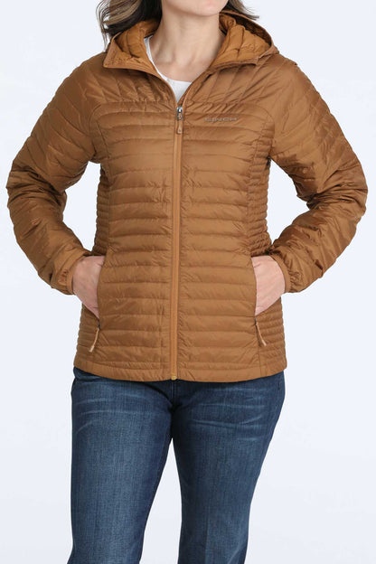 Cinch Women's Brown Puffer Down Jacket