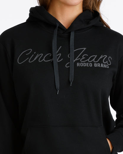 Cinch Women's Black Rope Script Hoodie