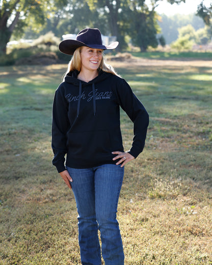 Cinch Women's Black Rope Script Hoodie