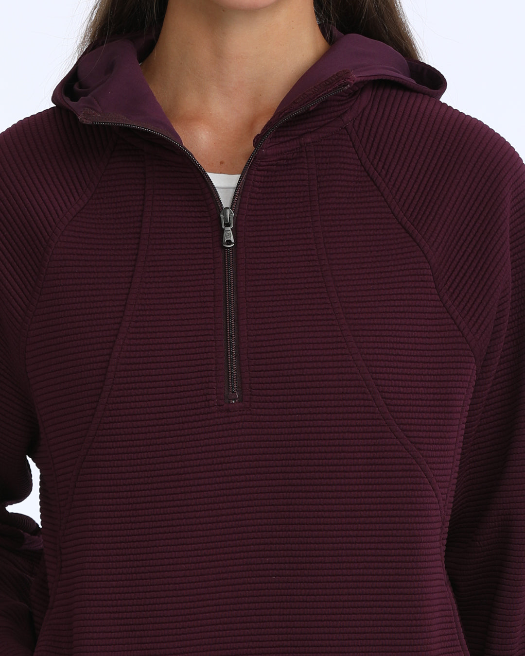Cinch Women's Purple 1/4 Zip Hoodie