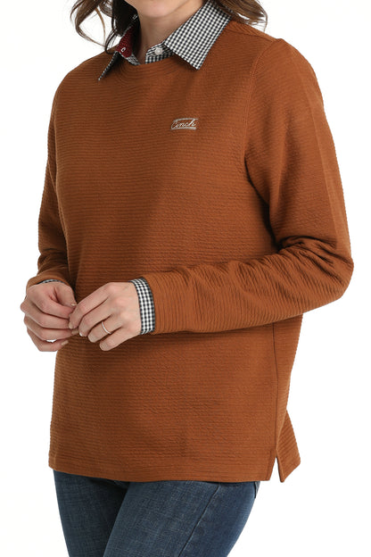 Cinch Women's Rust Knit Sweater