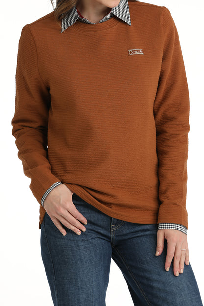 Cinch Women's Rust Knit Sweater