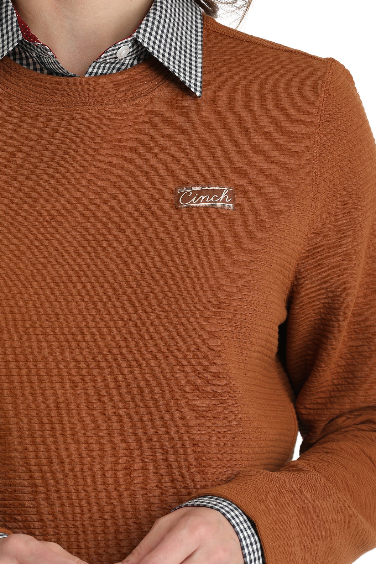 Cinch Women's Rust Knit Sweater