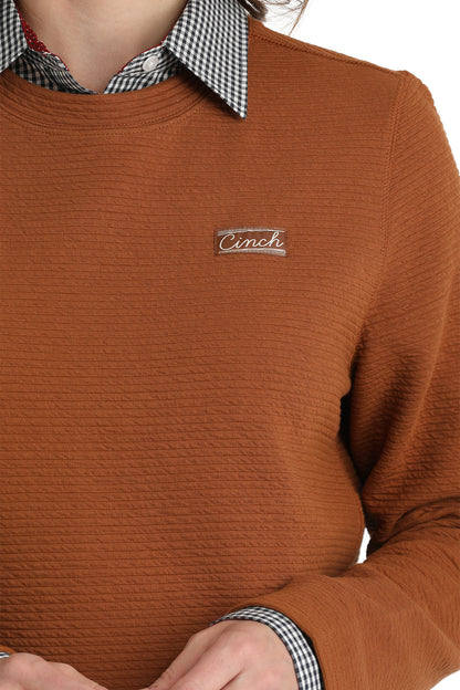 Cinch Women's Rust Knit Sweater