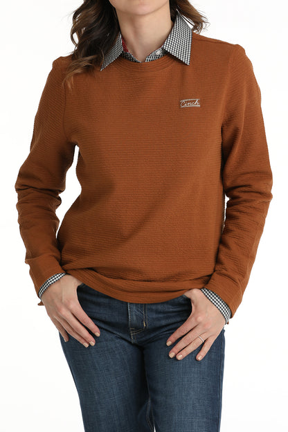 Cinch Women's Rust Knit Sweater