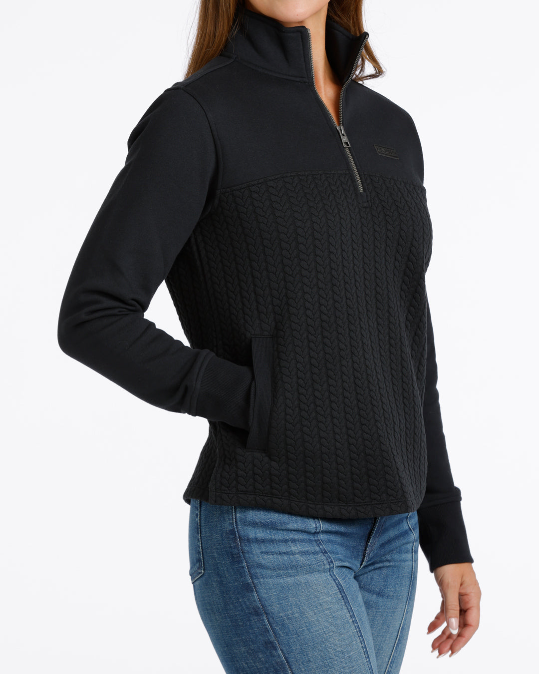 Cinch Women's Black 1/4 Zip Pullover OW26