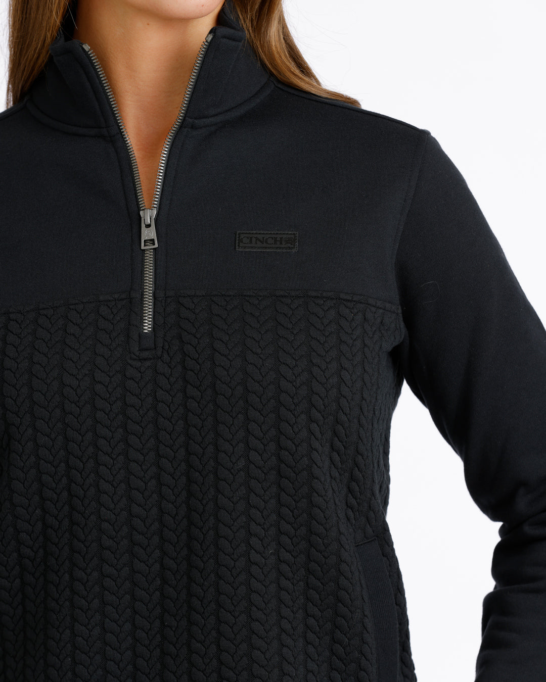 Cinch Women's Black 1/4 Zip Pullover OW26