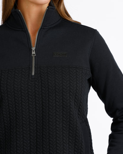 Cinch Women's Black 1/4 Zip Pullover OW26