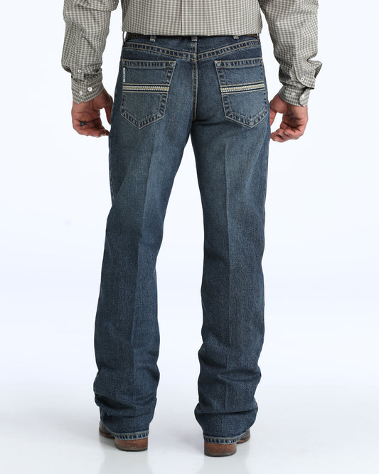 Cinch Men's Dark Wash Khaki Pocket White Label Jean