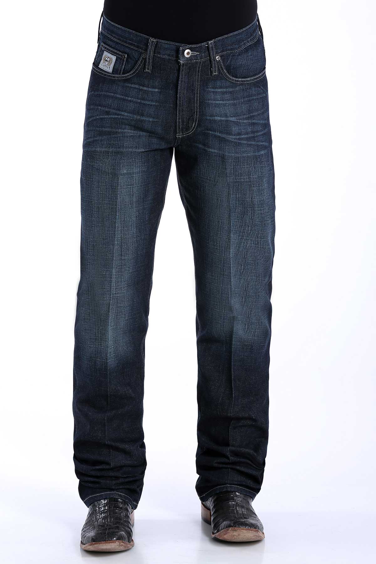 Cinch Men's Dark Wash Silver Label Slim Straight Jean