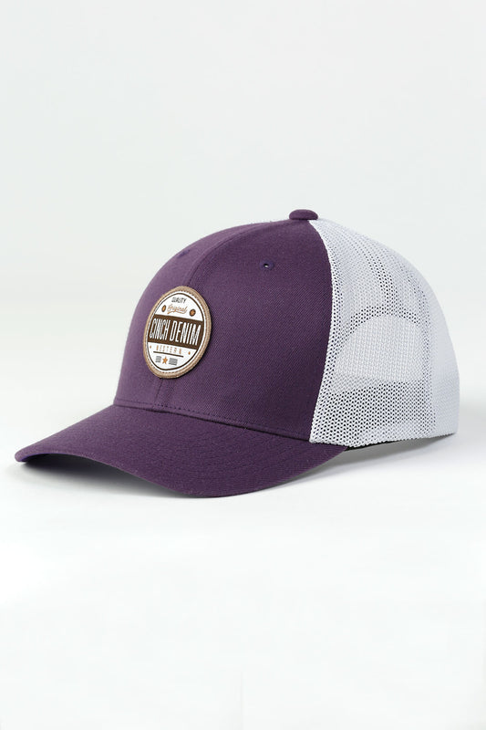 Cinch Men's FlexFit Purple & Gold Trucker Cap