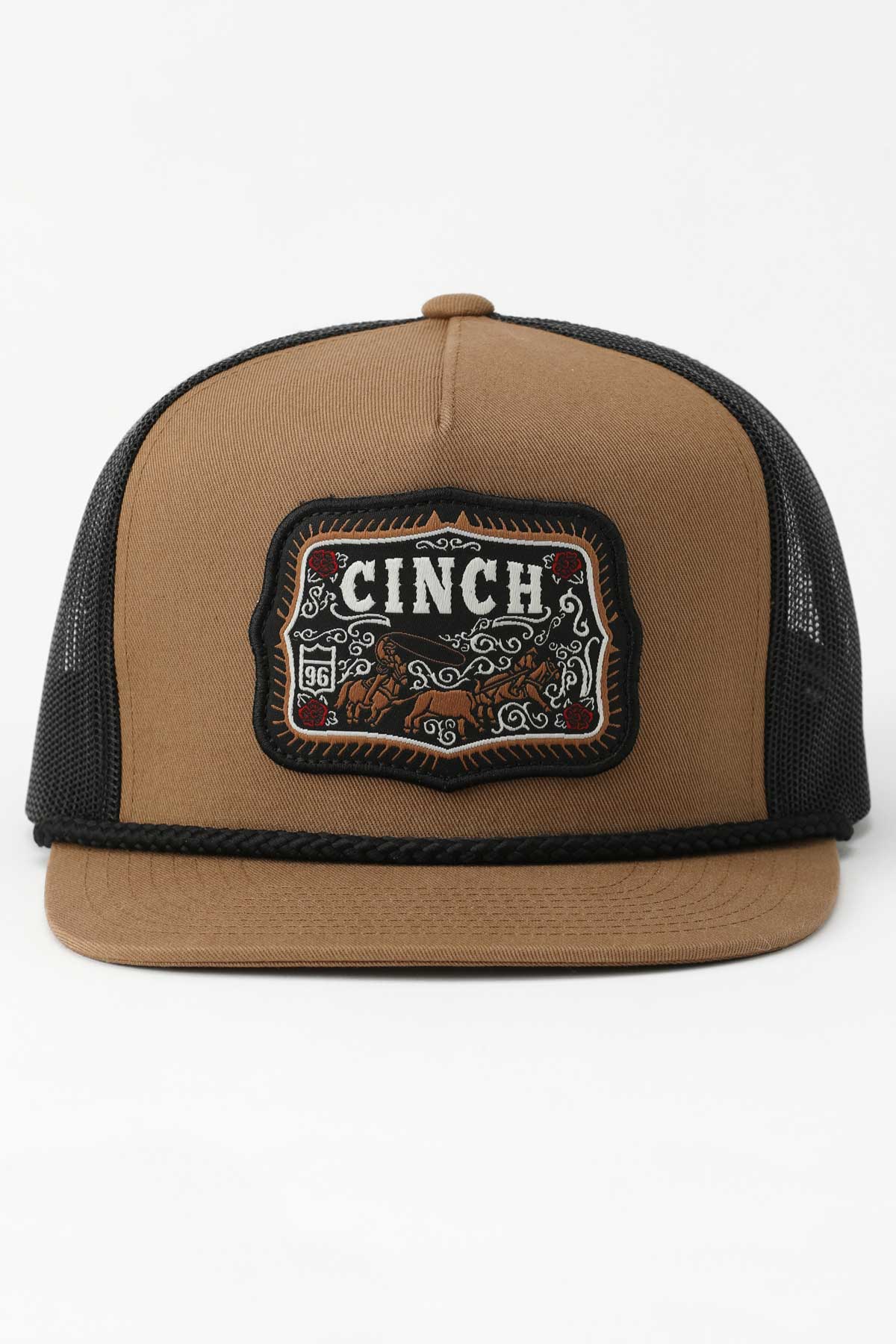 Cinch Men's FlexFit Brown Team Roper Trucker Cap