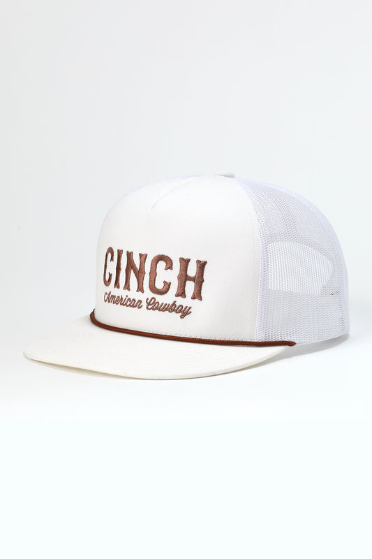 Cinch White American Cowboy Trucker Cap