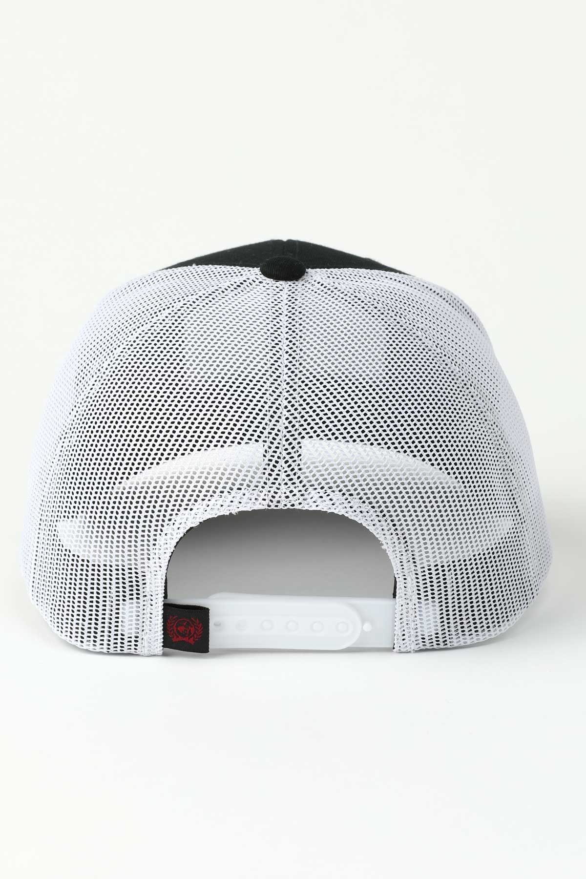 Cinch Black with Red Logo Patch Cap