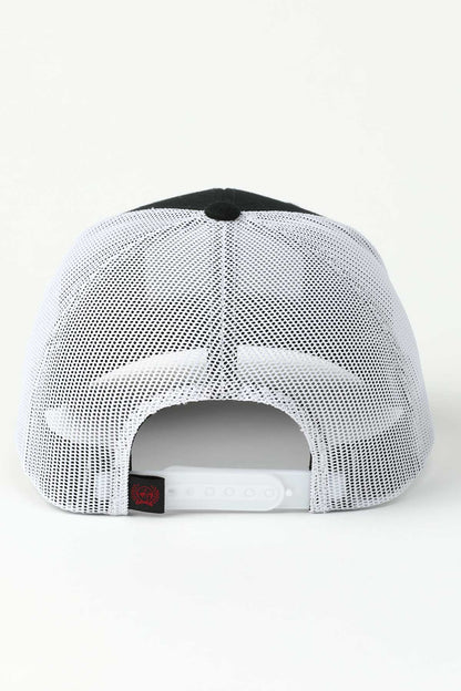 Cinch Black with Red Logo Patch Cap