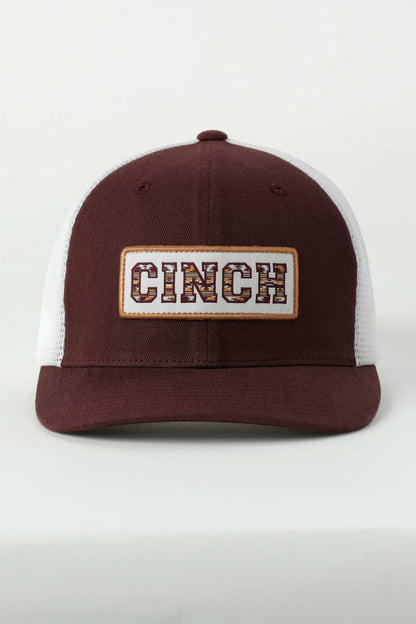 Cinch Women's Burgundy and Gold Aztec Cap