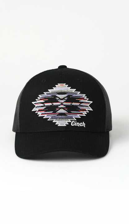 Cinch Women's Black Aztec Embroidered Trucker Cap